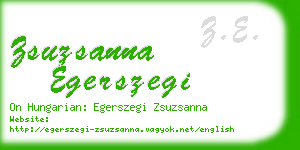 zsuzsanna egerszegi business card